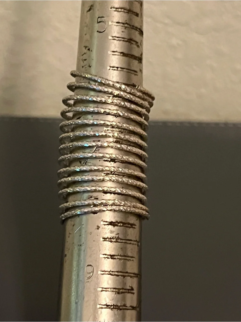 Sterling Silver Textured Coil Rings sz 6 and size 8
